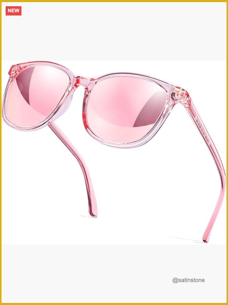 Polarized Square Mirrored Sunglasses Uv Protection
